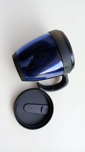 Tazza termica thermos blu nera